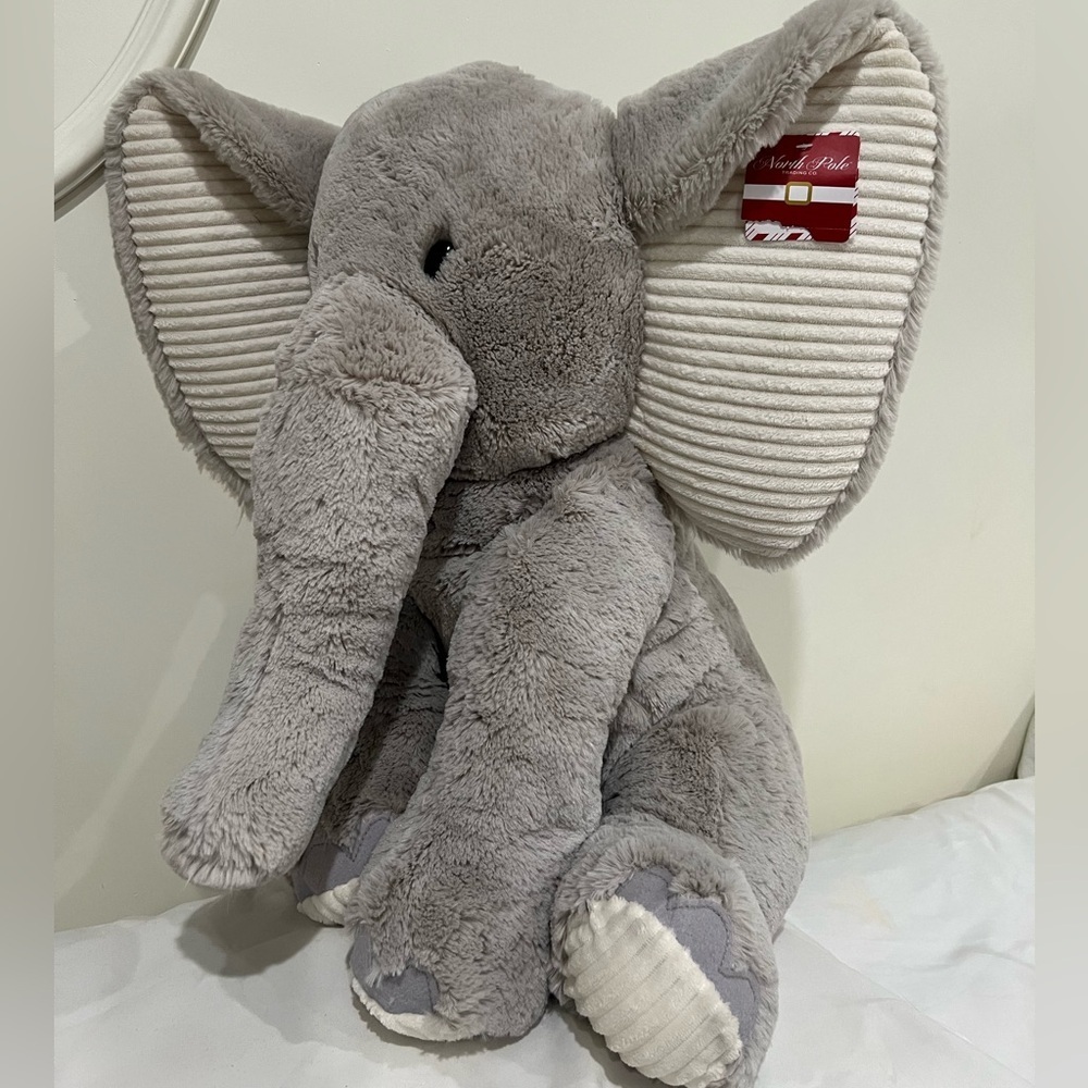 Gray Elephant Plush Toy - Picture 4 of 9